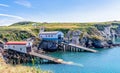 The two lifeboat stations of St Justinians, St Davids, Wales